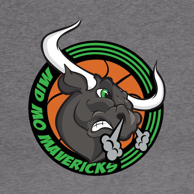 Mavericks Color Logo Snorting - Hoodie by MavSales